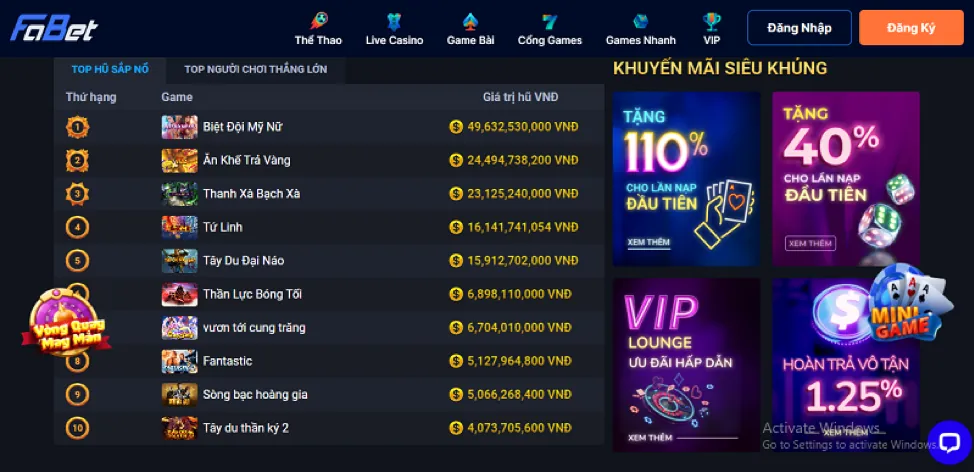 Bộ sưu tập đa dạng các màn hình slot game từ Suncity88 Code